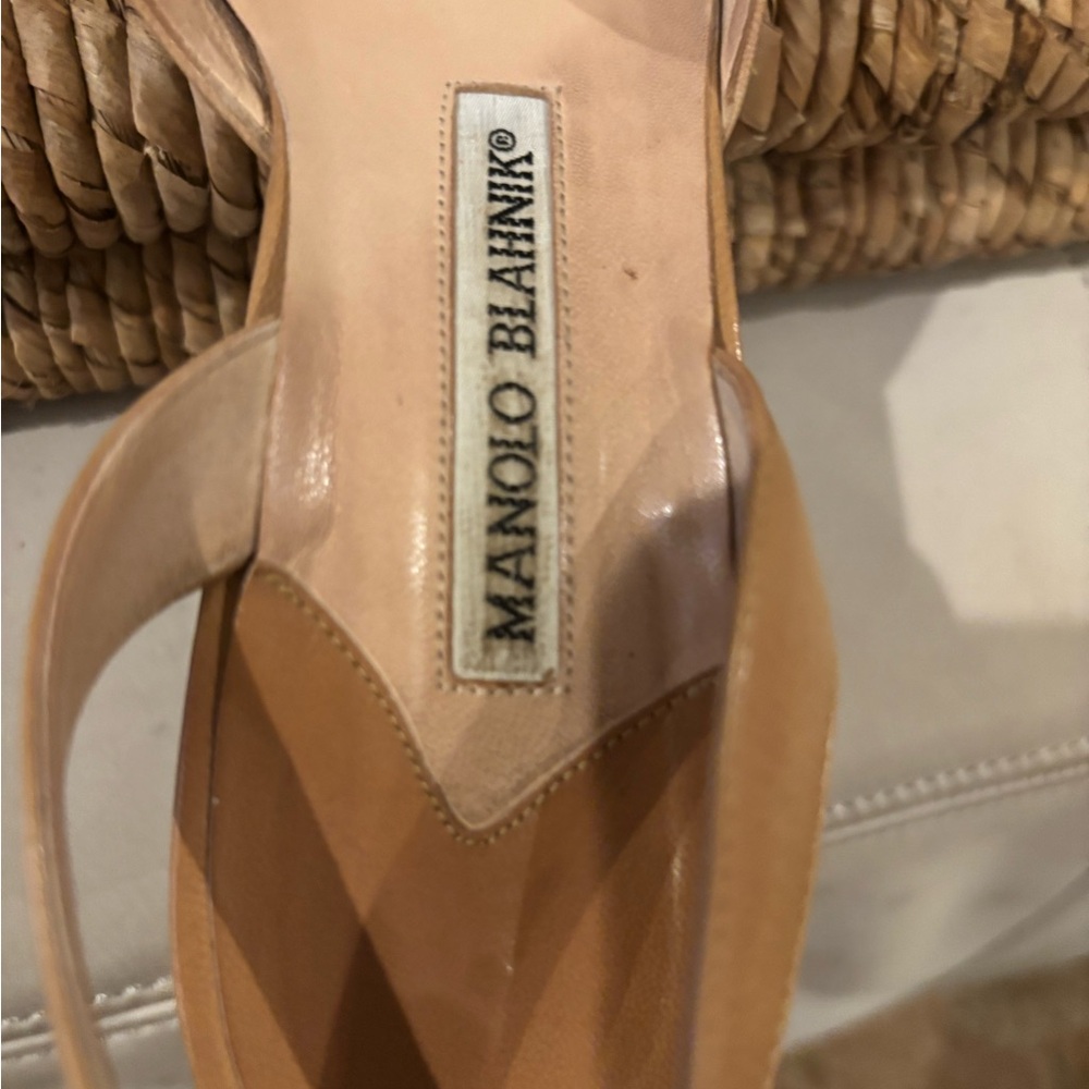 Manolo Blahnik Nude Heels